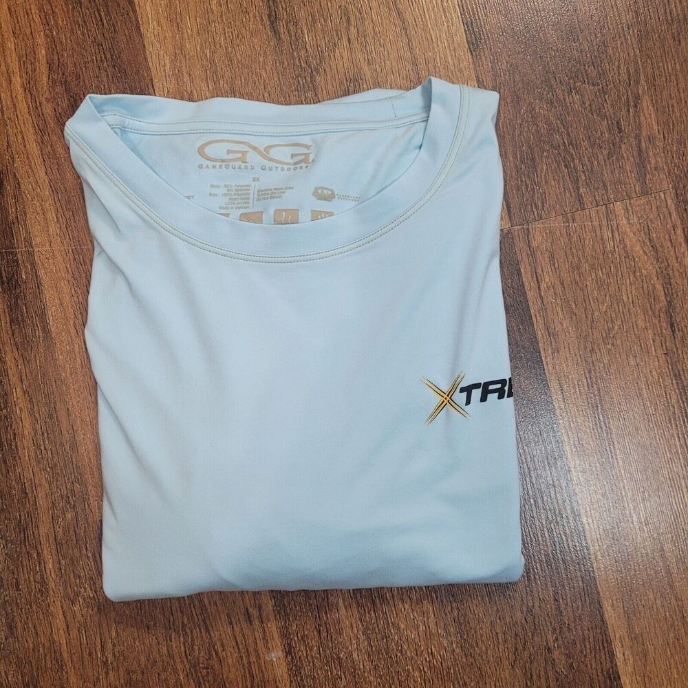 GAMEGUARD OUTDOORS Men's Long Sleeve T-Shirt Xtreme Graphic Blue Size 2XL - Picture 3 of 7